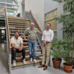 Vlnr Eloy van Zanten, Phillip Spencer Davies en Peter Stam